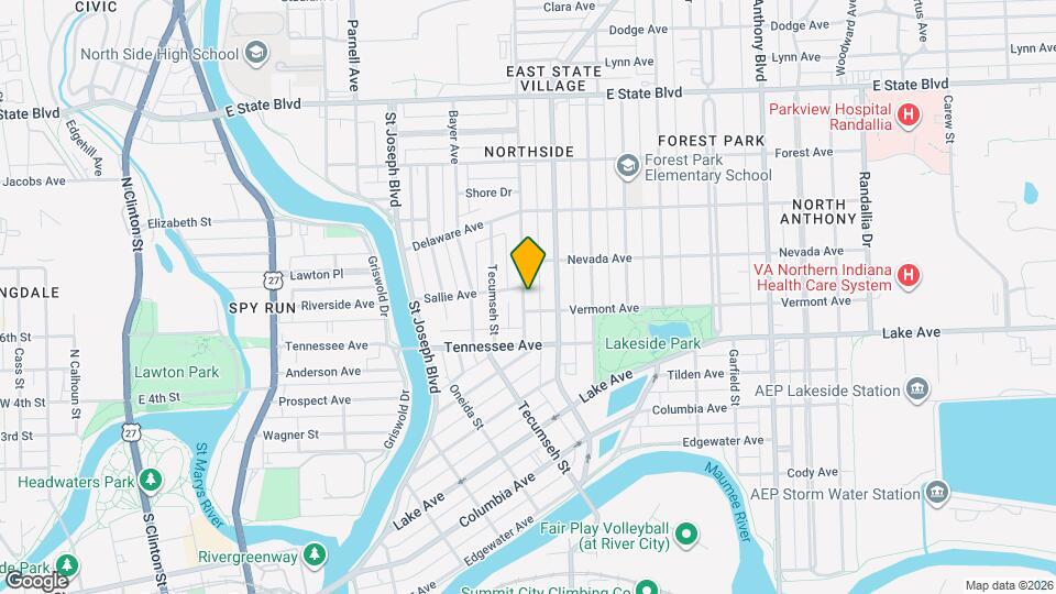 1610 Kentucky Ave Mapa y Detalles de la Ubicación
