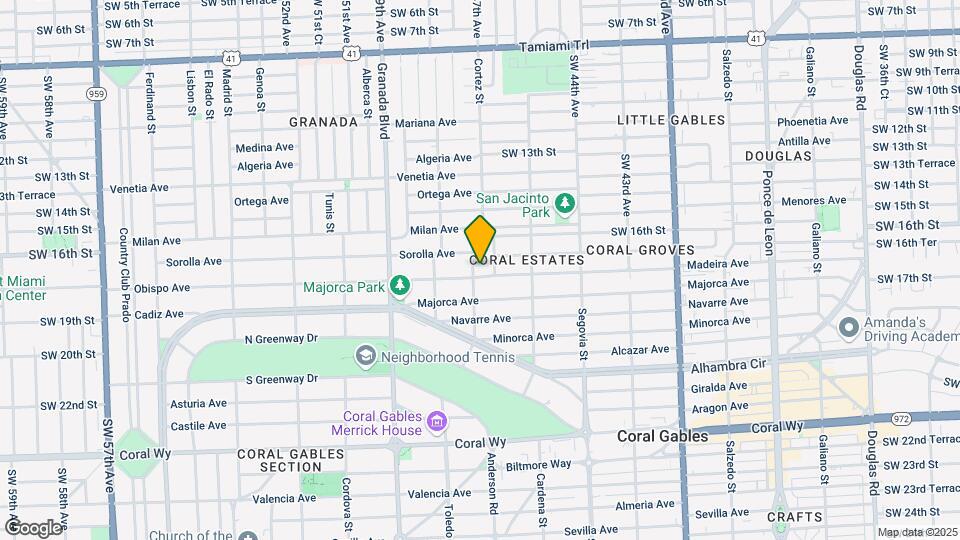 1717 Cortez St Map and Location Details
