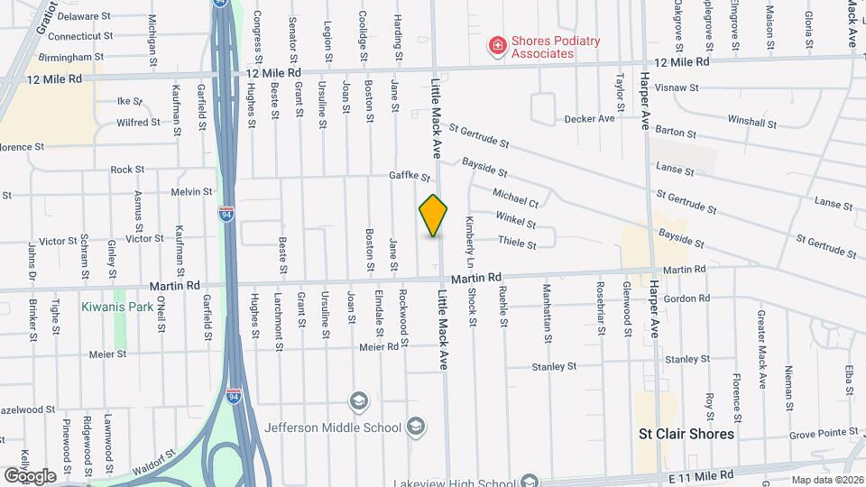 28555 Little Mack Ave Map and Location Details