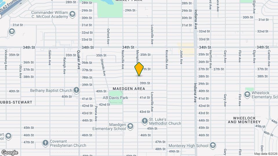 3715 38th St Mapa y Detalles de la Ubicación