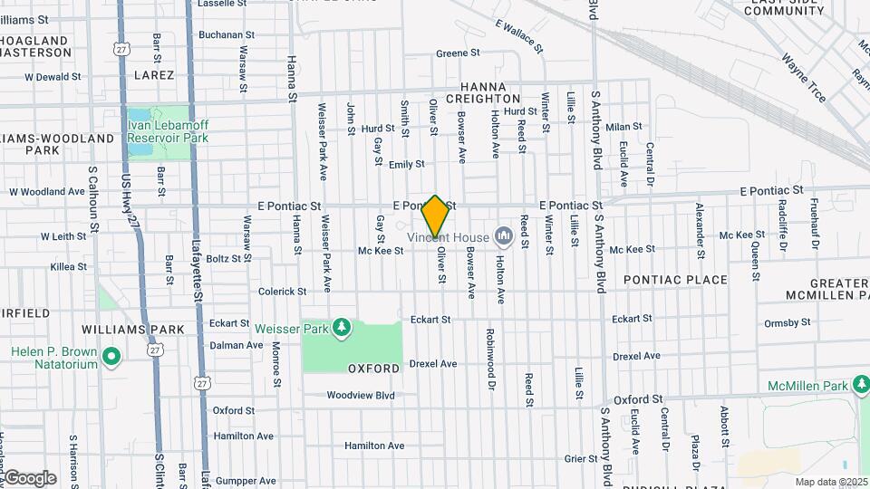 2822 Oliver St Map and Location Details