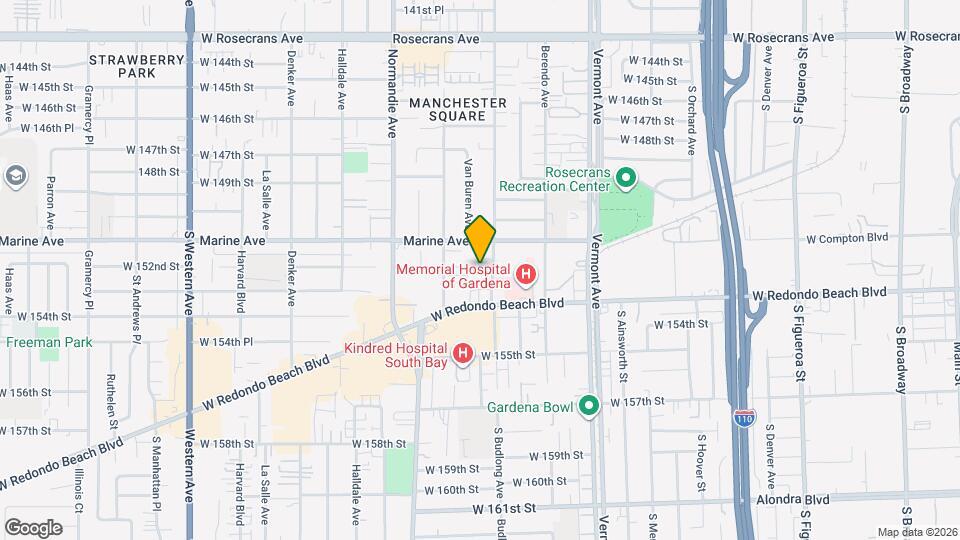 15205 S Budlong Ave Map and Location Details