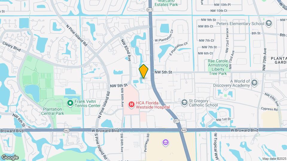 423 N University Dr Map and Location Details