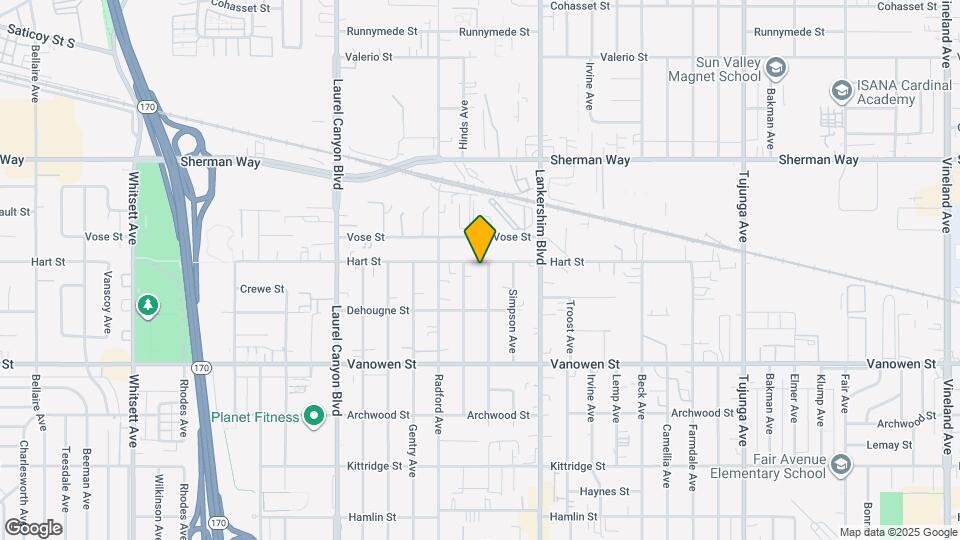 11808 Hart St, Unit Apt 303 Map and Location Details