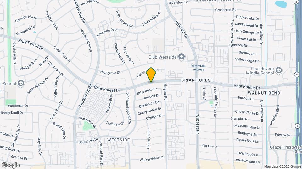11411 Briar Forest Dr Map and Location Details