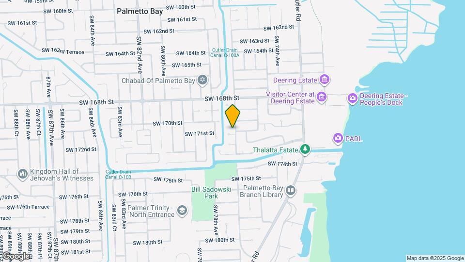 7705 SW 171st Terrace Map and Location Details