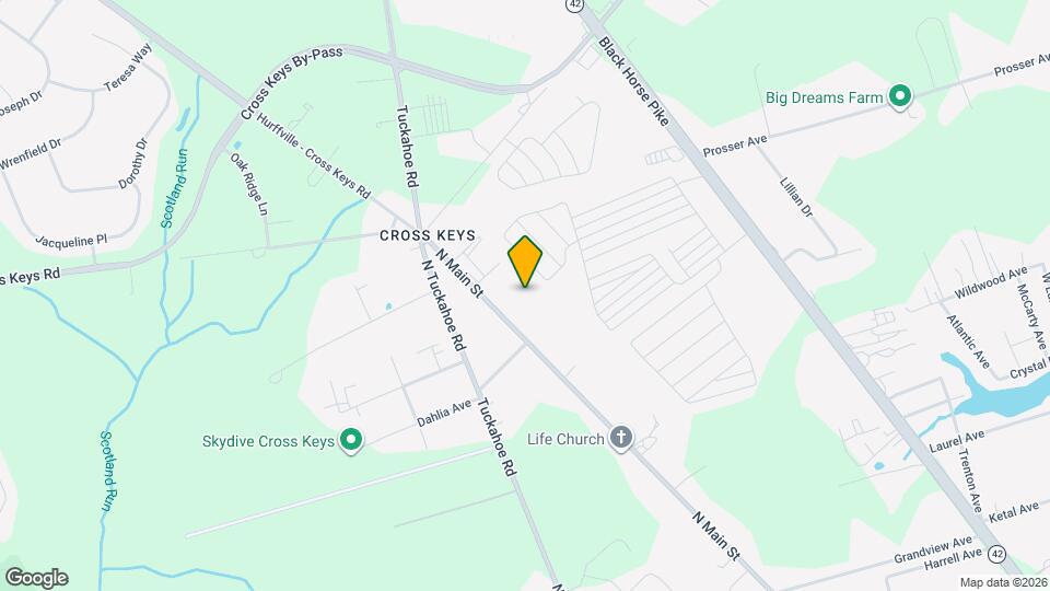 1616 N Main St Map and Location Details