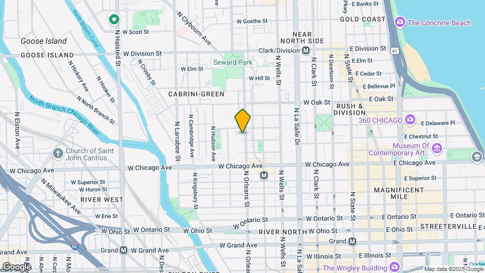 858 N Orleans St, Unit 811 Map and Location Details