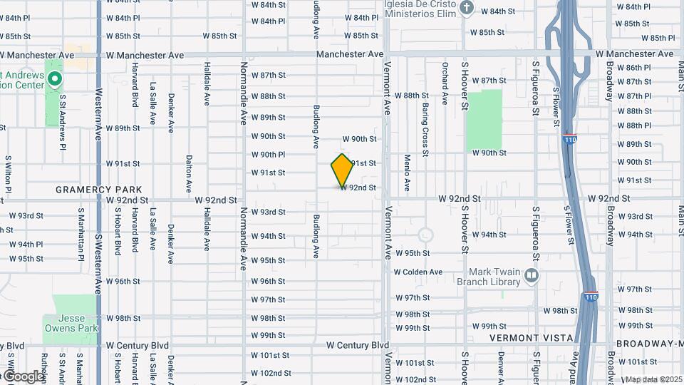 1114 W 92nd St Map and Location Details