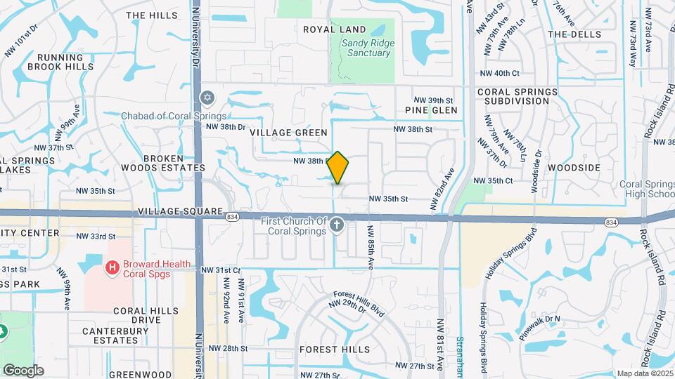 8605 NW 35th Ct Map and Location Details