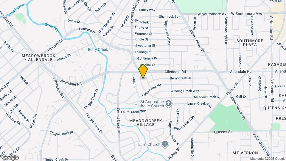 5411 Meadow Creek Ln Map and Location Details