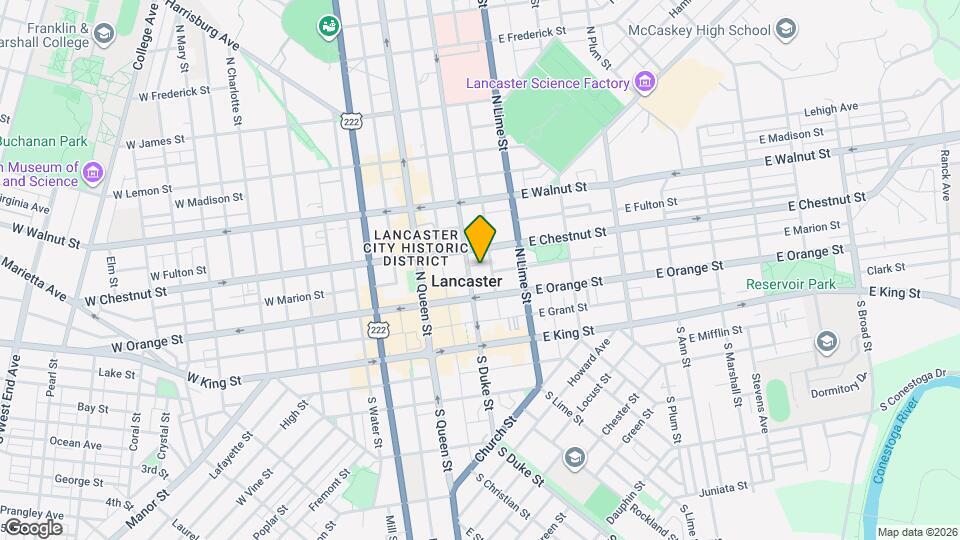 125 N Duke St Map and Location Details