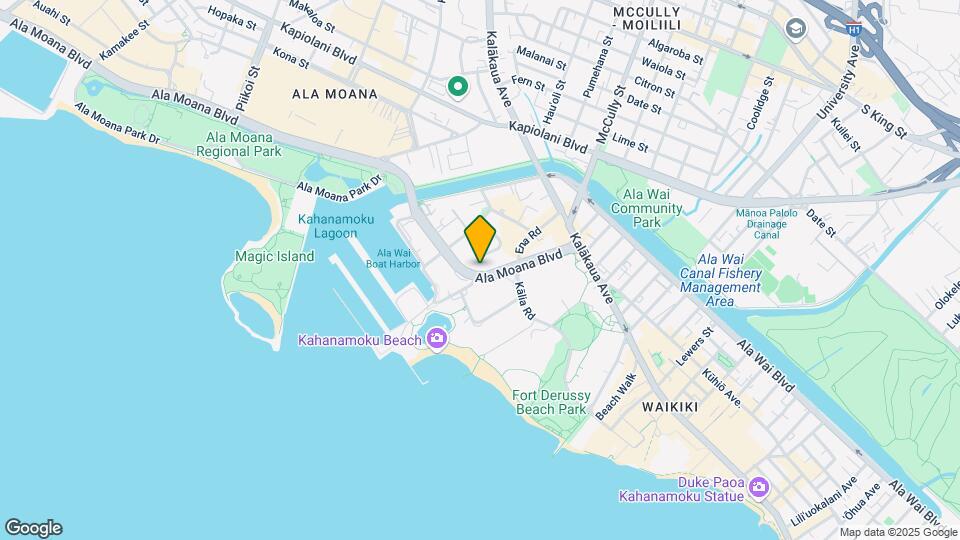 1804 Ala Moana Blvd Map and Location Details