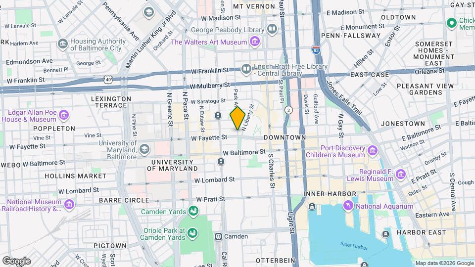 250 W Fayette St Map and Location Details
