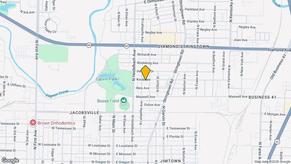 313 Keck Ave Map and Location Details