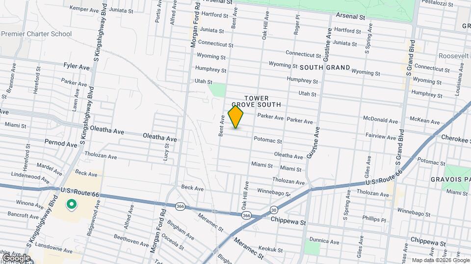 4137-4139 Potomac St Map and Location Details