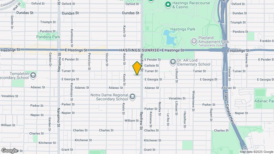 2881 E Georgia St Map and Location Details