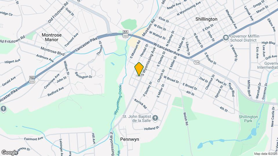 232 S Wyomissing Ave Map and Location Details
