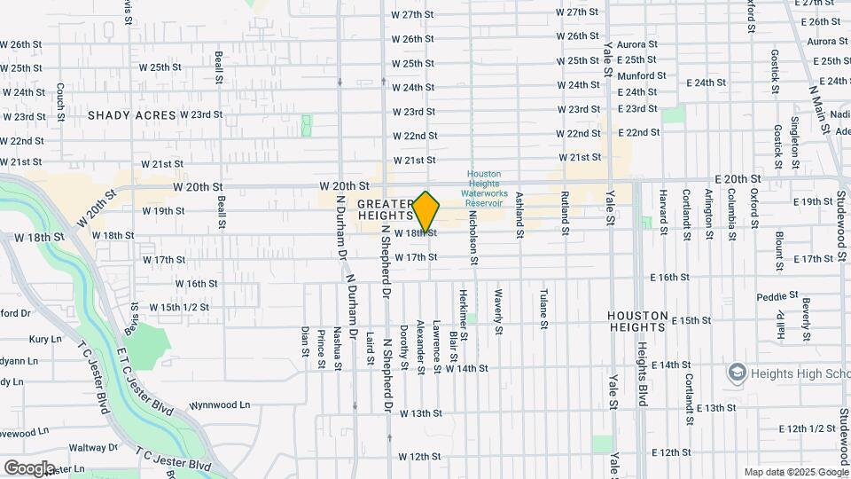 602 W 18th St Map and Location Details
