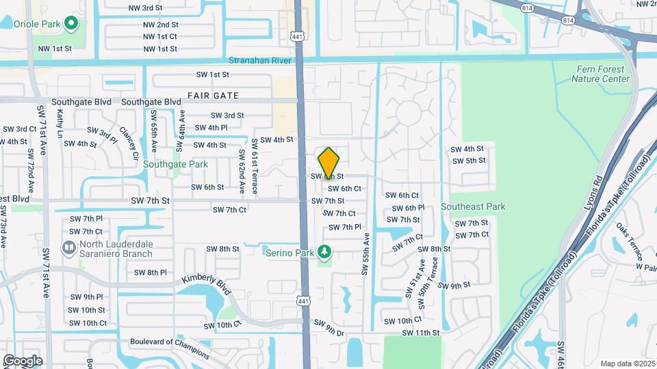 5567 SW 6th Ct Map and Location Details