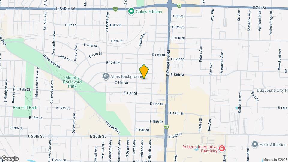 2821 E 14th St Map and Location Details