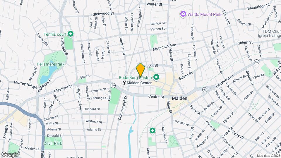 180 Pleasant St, Unit 1 Map and Location Details