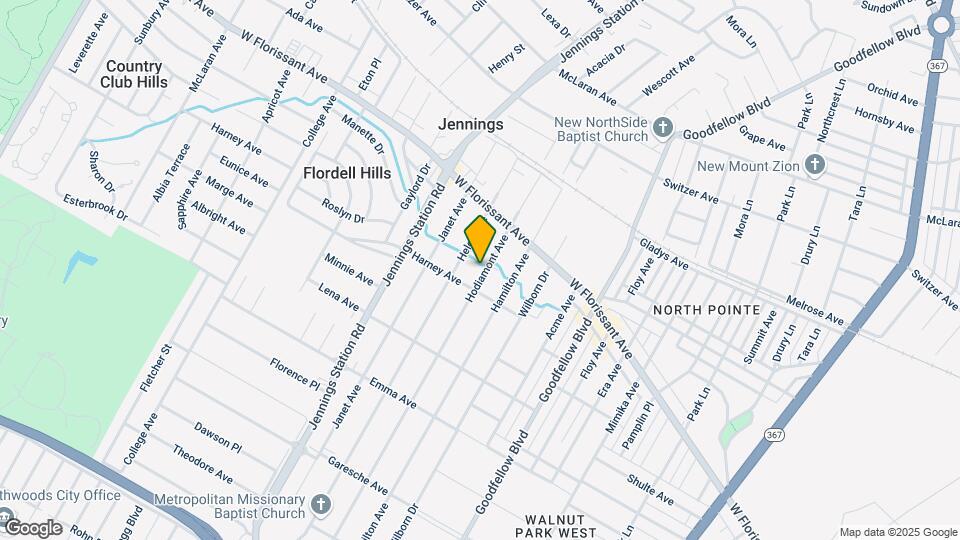 5715 Hodiamont Ave Map and Location Details