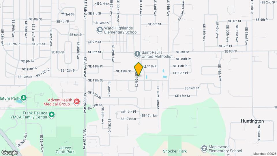 1231 SE 40th Ct Map and Location Details