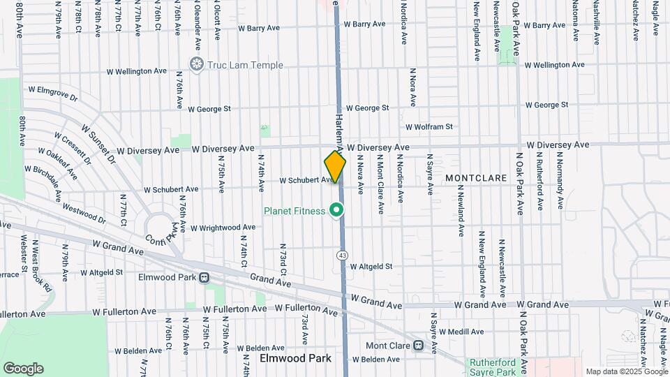 2642 N Harlem Ave Map and Location Details