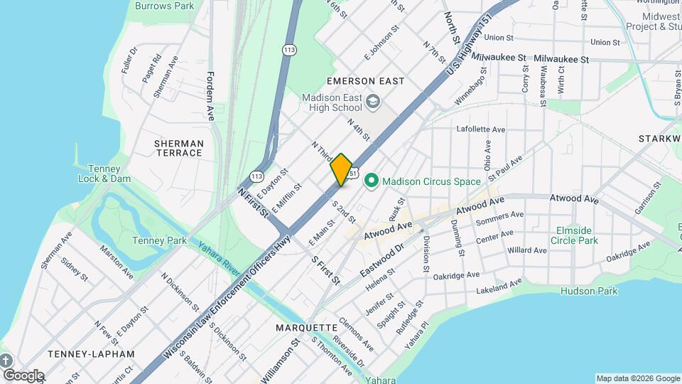 2015 E Washington Ave Map and Location Details
