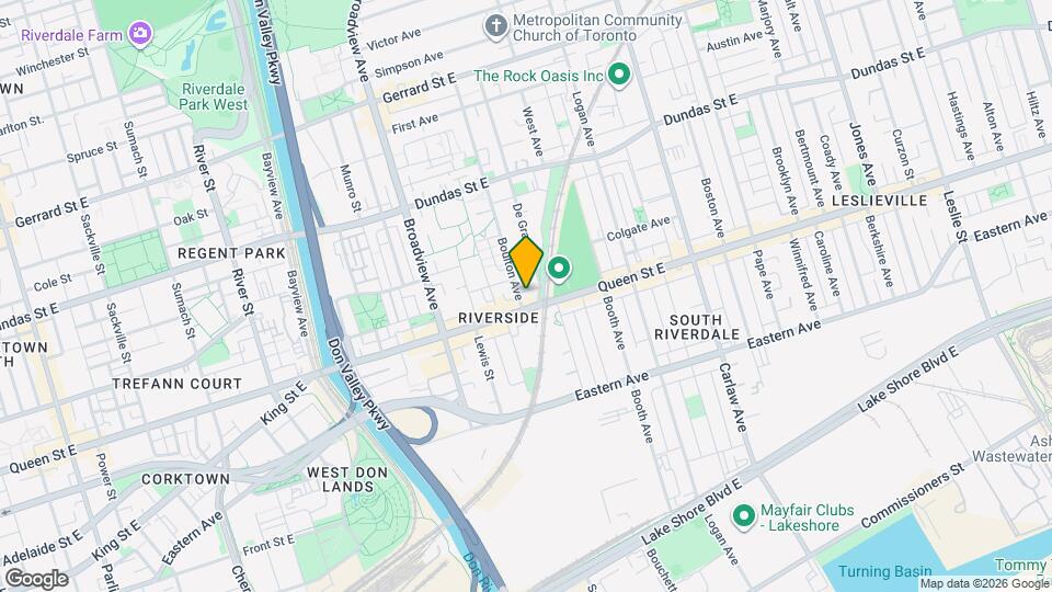 11 Boulton Ave Map and Location Details