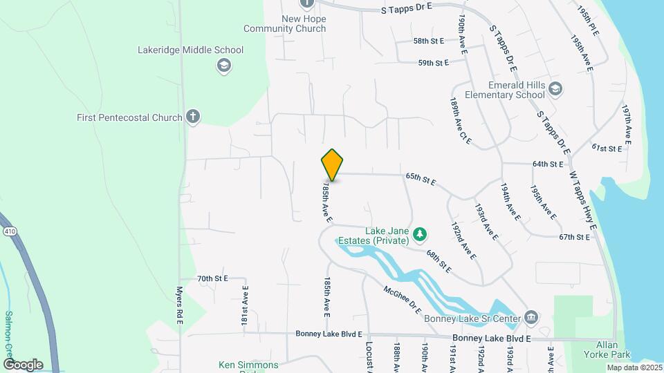 6508 185th Ave E Mapa y Detalles de la Ubicación