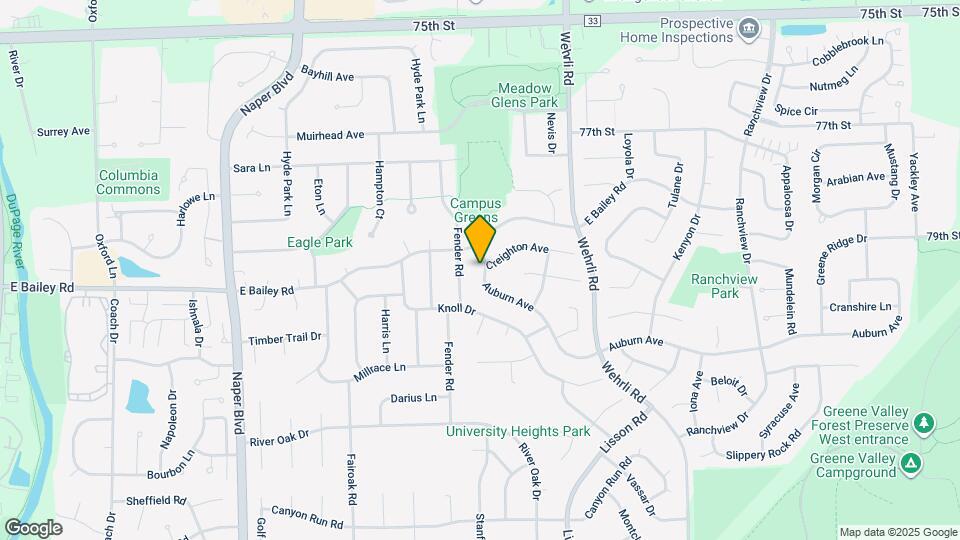 1308 Auburn Ave Mapa y Detalles de la Ubicación