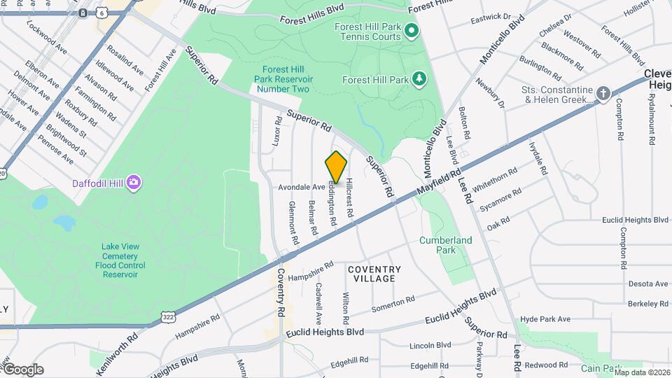 1633 Eddington Rd Map and Location Details