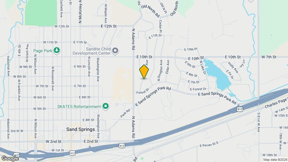 707 N Birch Ave Map and Location Details