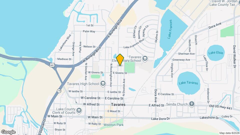 824 N St Clair Abrams Ave Mapa y Detalles de la Ubicación