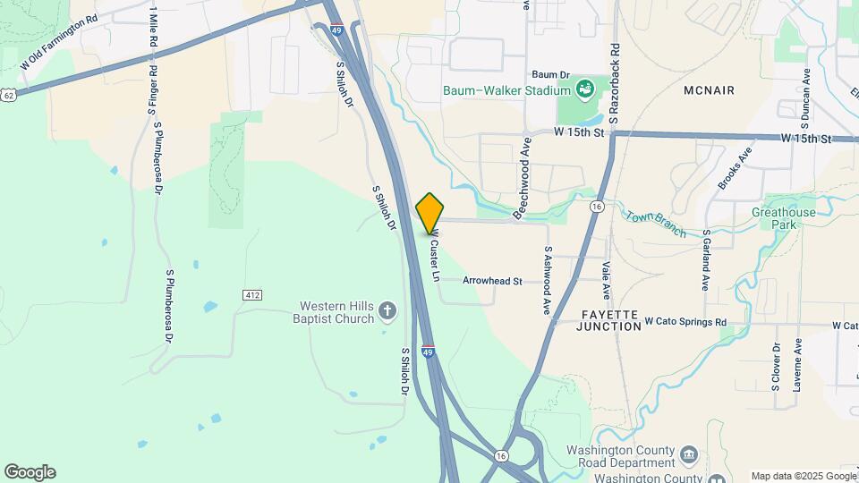1867 W Custer Ln Mapa y Detalles de la Ubicación