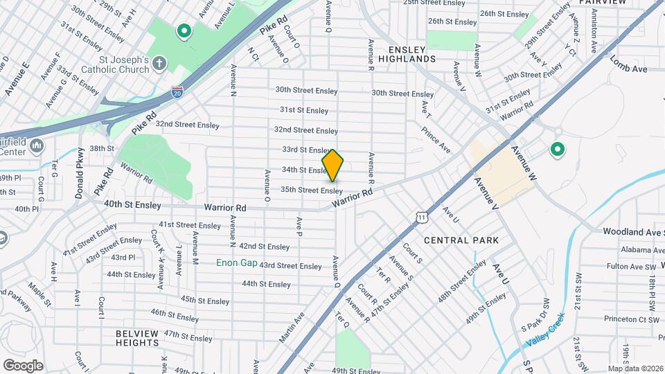 3420 Avenue Q Map and Location Details