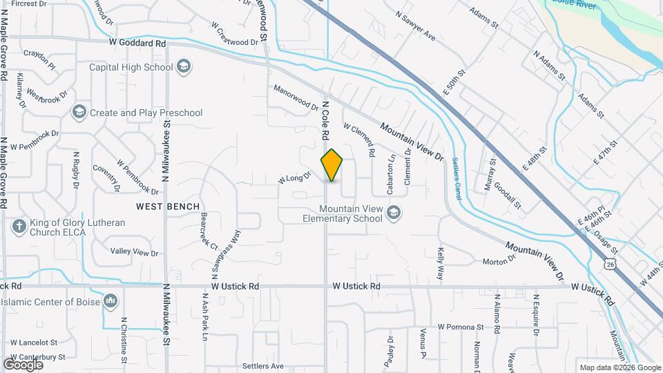 3680 N Cole Rd Map and Location Details