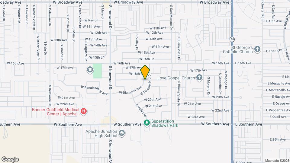 1153 W Diamond Ave Map and Location Details