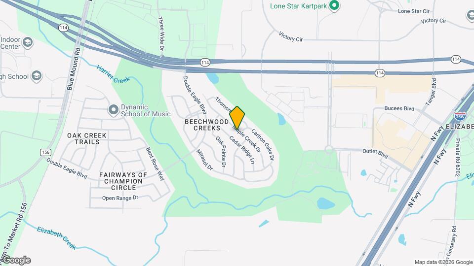 2852 Maple Creek Dr Mapa y Detalles de la Ubicación