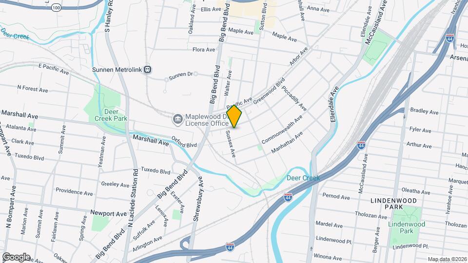 3634 Cambridge Ave Map and Location Details