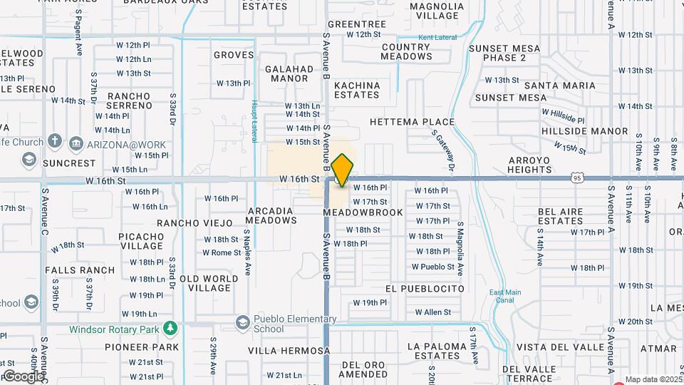 1700 S Crowder Ave Map and Location Details