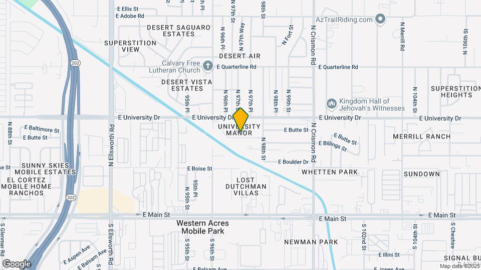9706 E Butte St Map and Location Details
