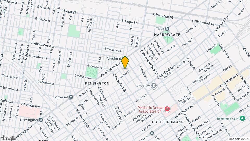 1857 E Lippincott St Map and Location Details