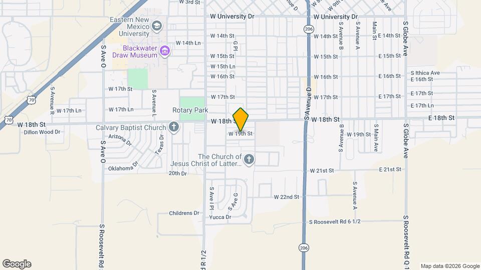 801 W 19th St Map and Location Details