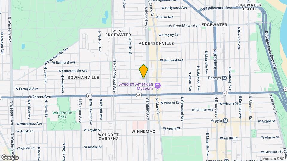 1613 W Berwyn Ave, Unit 1 Map and Location Details