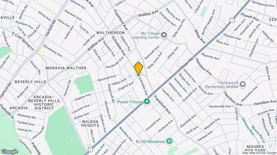 4001 Echodale Ave Map and Location Details