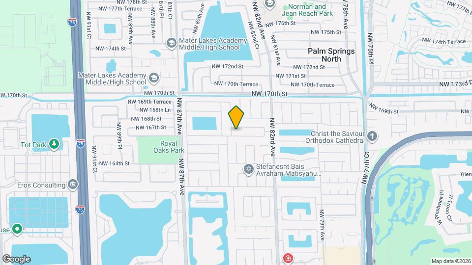 8361 NW 166th Terrace Map and Location Details