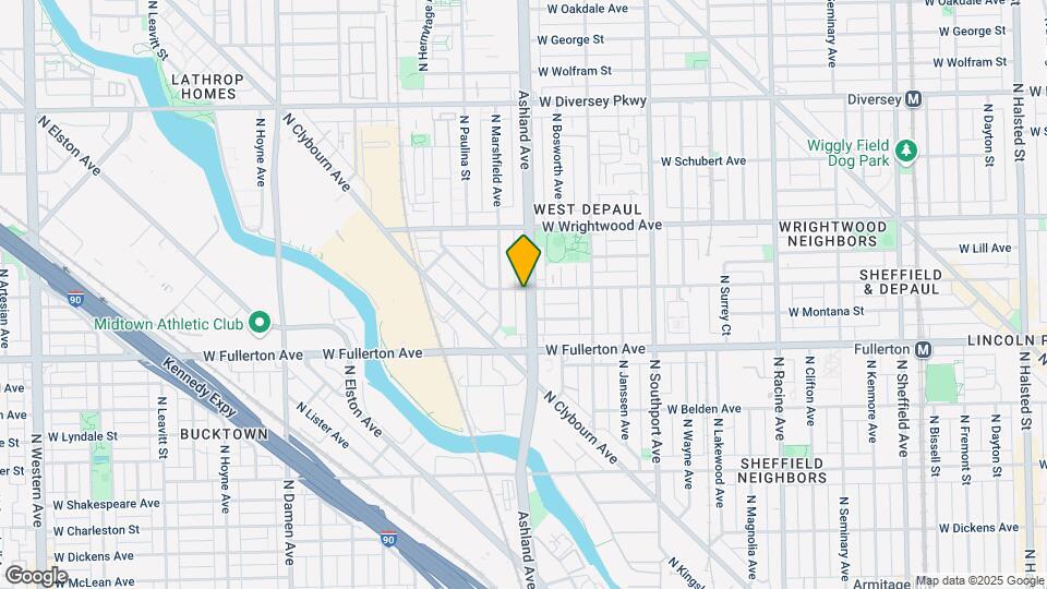 2454 N Ashland Ave Map and Location Details